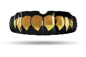 Chrome Gold Fangs (Black) QuickFIT