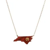 Acrylic State Monogram Necklace