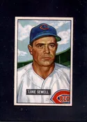 1951 Luke Sewell Bowman #322 Reds Manager Baseball Card