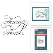 Always & Forever press plate by Spellbinders