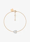 angele mini diamond heart bracelet