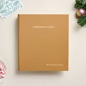 The Christmas Card Album | Antique Gold Silk