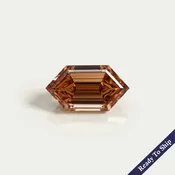 1.56 CT Champagne Step Cut Dutch Marquise Diamond