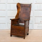 18th C. English Provincial Lambing or Wing Chair