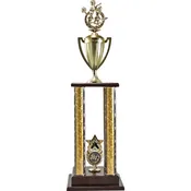 4 Post Trophy With Star "Exclusive" Star