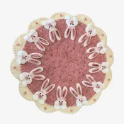 Handmade Bunny Wool Felt Table Mat