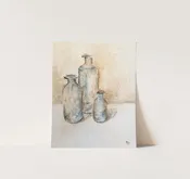 Three Vintage Bottles I - Giclée Print