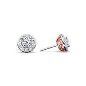 Angel Halo Diamond Earrings - Medium
