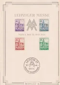 Germany 1946 Leipzig Expo Special Show S/S In Folder Mint Michel 5SX Design Of West Sakoney 14NB13-16 – As Fresh As Issued