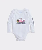 Baby Long-Sleeve Easter Whale Bodysuit