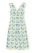 3D Jacquard Rhythm Collar Long Dress | Oyster Gray