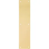 National N270-500 Push Plates, Brass ~ 3.5