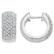 0.06CT Diamond Inside-out Hoop Earrings (DFE143)