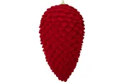 10″ Red Hanging Pinecone Ornament