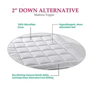 Elevra CoolCloud™ 2" Down Alternative Topper with Anchor Bands