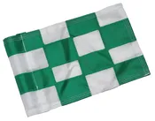 Checkered Flag Green & White Large