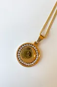 26" prayer warrior necklace - gold