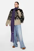 Metallic knit sweater