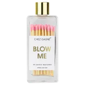 Blow Me Matches - Glass Bottle Matchsticks Pink