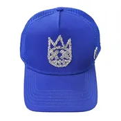 Cult of Individuality Crystal Logo Mesh  Back Trucker Hat - BLUE