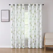 Adela Printed Room Darkening Grommet Window Curtain Panel, 52x84 Inches