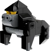 Jungle Gorilla Brick Building Set – Poseable Gorilla Companion