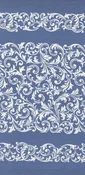 16" Rosie Scrolls Blue Toweling 920-325