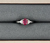 1.09 ct Ruby & Diamond Ring — Hakimi Gem