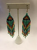 Beaded Fish Hook Earrings