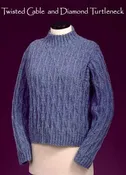 122 Vermont Fiber Pattern Twisted Cable & Diamond Turtleneck