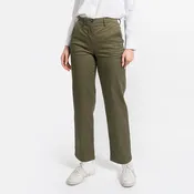 Women's Olive Washed Twill Chino