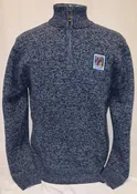 Flannel Lined 1/4 Zip Logo Sweater