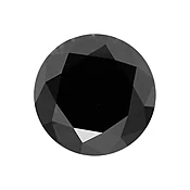 0.25 Carat Round Cut Loose Black Diamonds