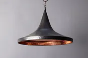 Hammered Copper Large Tall Tea Hat Pendant