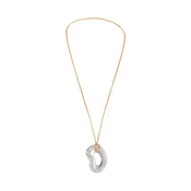 18K Gold Vermeil Crystal Pendant