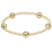 admire small gold 2.5mm bead bracelet - gold