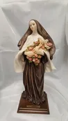 12" Hand-painted "The Little Flower of Jesus" Statue . Made in Italy.