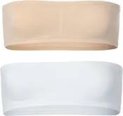 Bandeau Bra with Removable Padding - 2 Pack