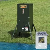 Texas Hunter Fish Feeder 100 lb with solar charger