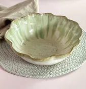 Etta B Large Fruit Bowl | Matcha Latte