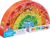 100 Pc Shaped Box Puzzle/Rainbow Animals