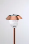 Set of 12 Solar Power Rockwell Path Copper Finished Lights 33865/12