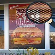Perforated Window Signs