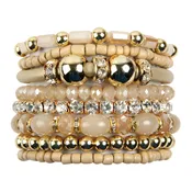 Beige Bracelet Set