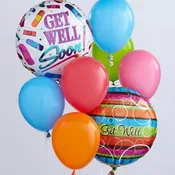 Get Well Balloon bunch