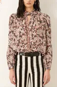 Annabel Sepia Floral Shirt