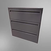 Used 36" Allsteel 3-Drawer Lateral in Grey