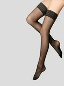 Caresse Stay-Ups 20D – Sheer, Matte, Silky Touch
