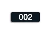 Locker Unit Number Sign 3″x 1″