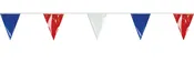 12" x 18" Red, White & Blue Pennant Streamers